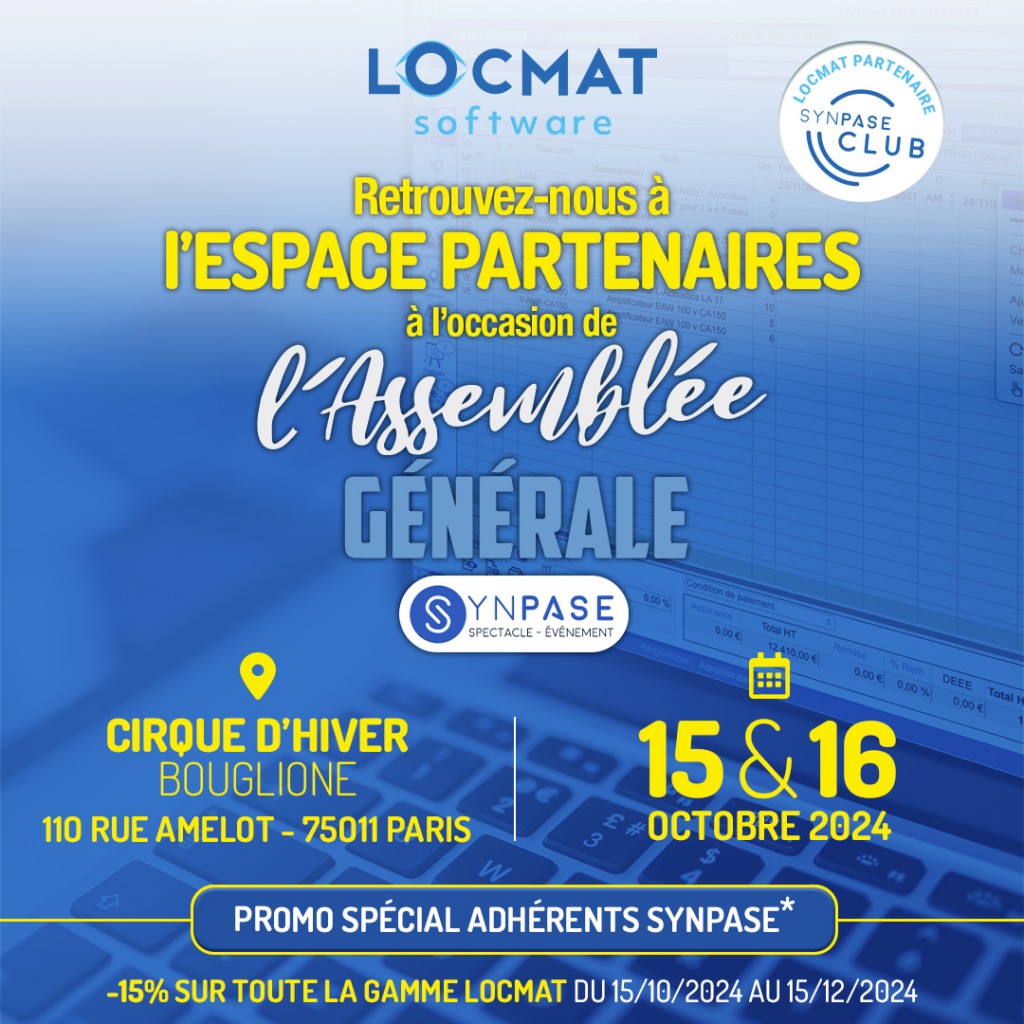 Locmat à l'Espace Partenaires de l'AG_Synpase